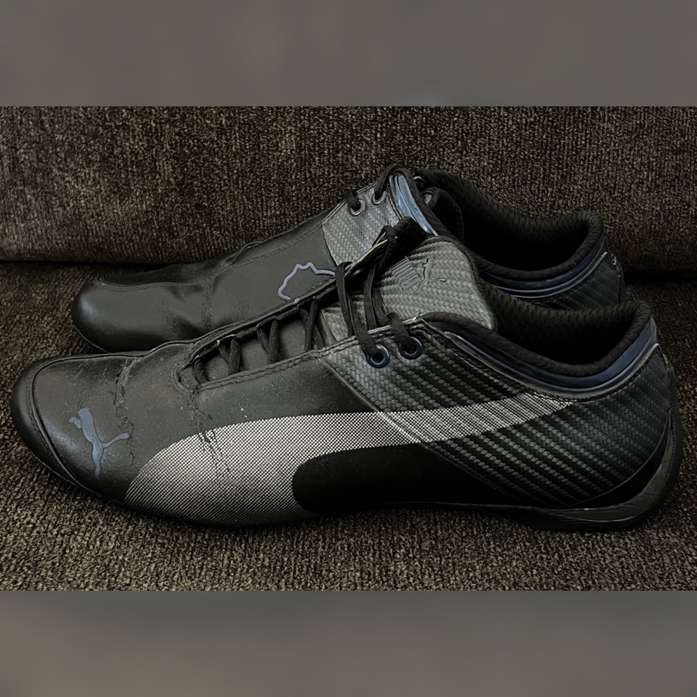 Puma Future CAT Men’s Shoes Black & Silver Color Size-11